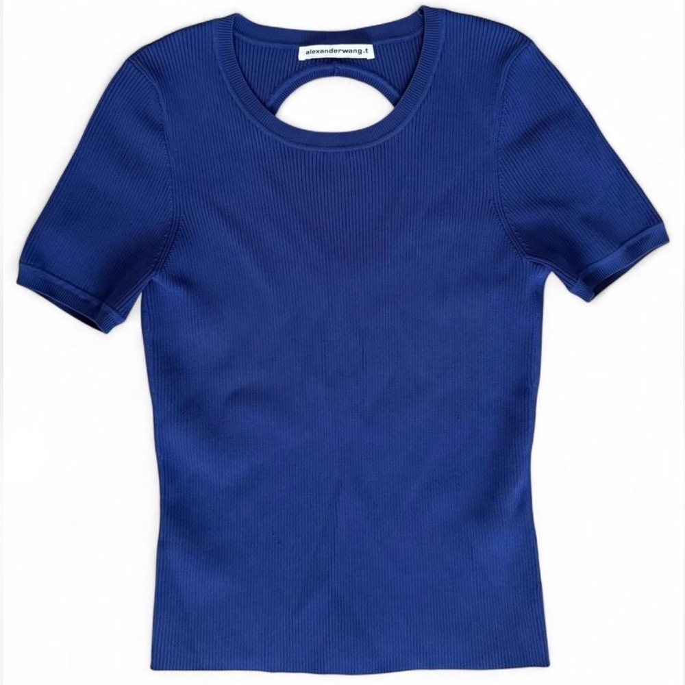 Alexander Wang Blue Cut Out Tee